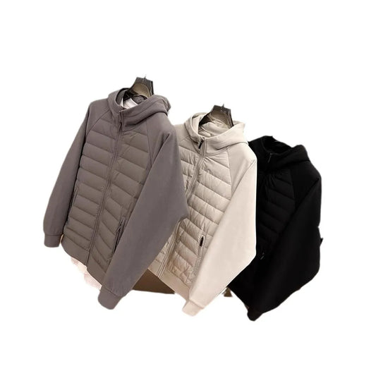New Fashion Jacket Men Knit Baseball Collar Coat Autumn Winter Thin Warm Fleece Clothing Full Zip Sweater Cardigan Jackets