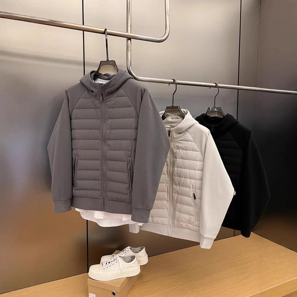 New Fashion Jacket Men Knit Baseball Collar Coat Autumn Winter Thin Warm Fleece Clothing Full Zip Sweater Cardigan Jackets
